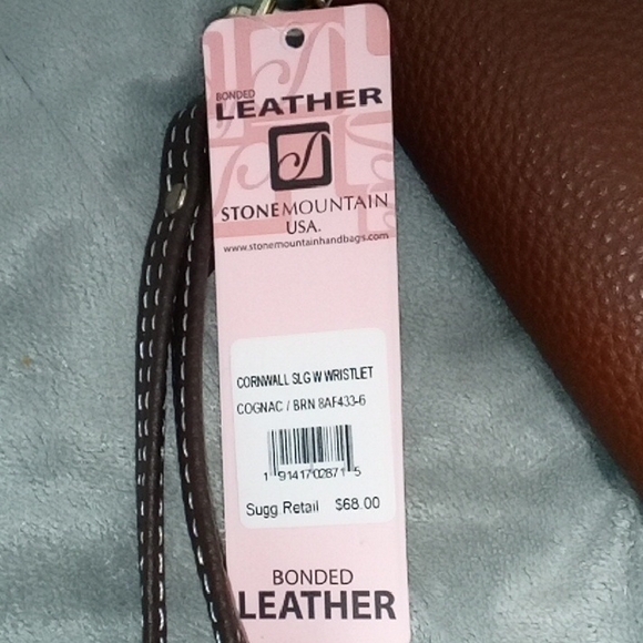 Stone Mountain Brown Leather Wristlet - Picture 2 of 6